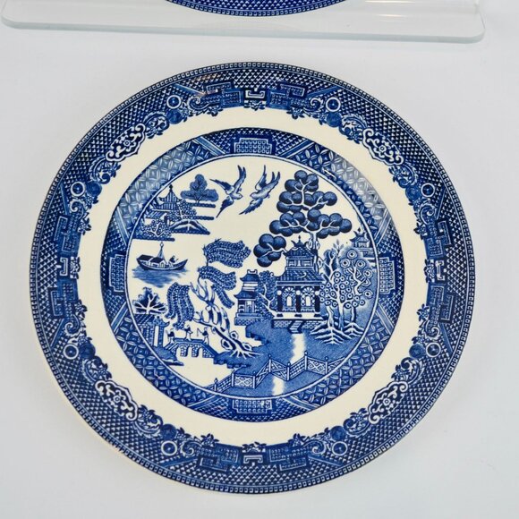 Johnson Bros England Blue Willow Bread Plates Lot of 2 6.25" - Picture 3 of 7